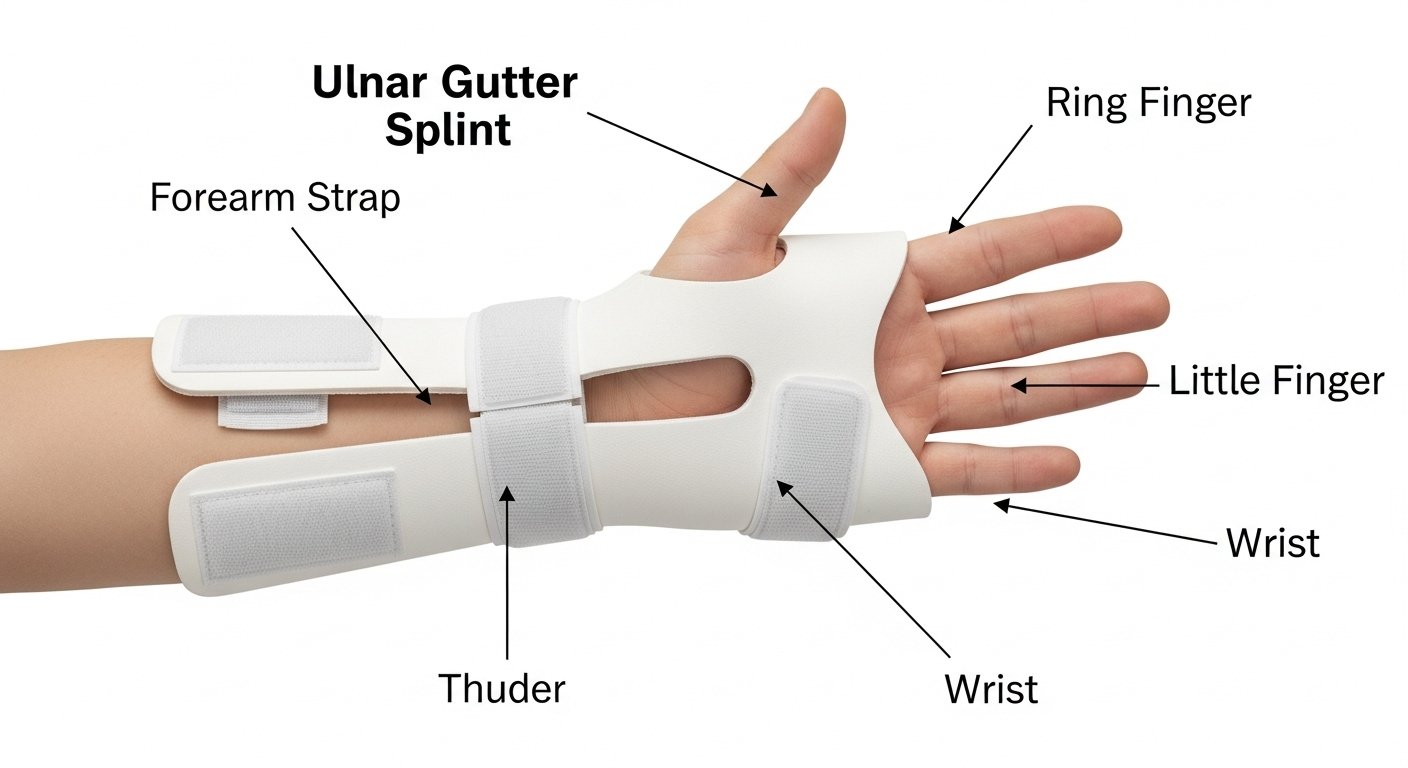 ulnar gutter splint
