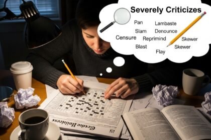 severely criticizes NYT crossword clue