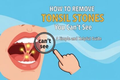 how to remove tonsil stones you can't see