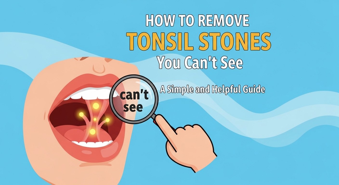 how to remove tonsil stones you can't see