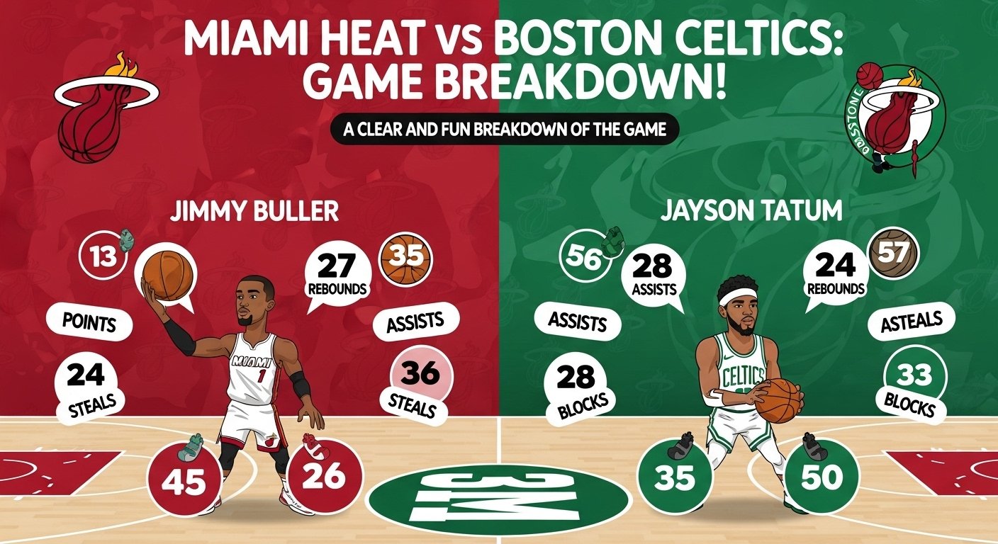 miami heat vs boston celtics match player stats