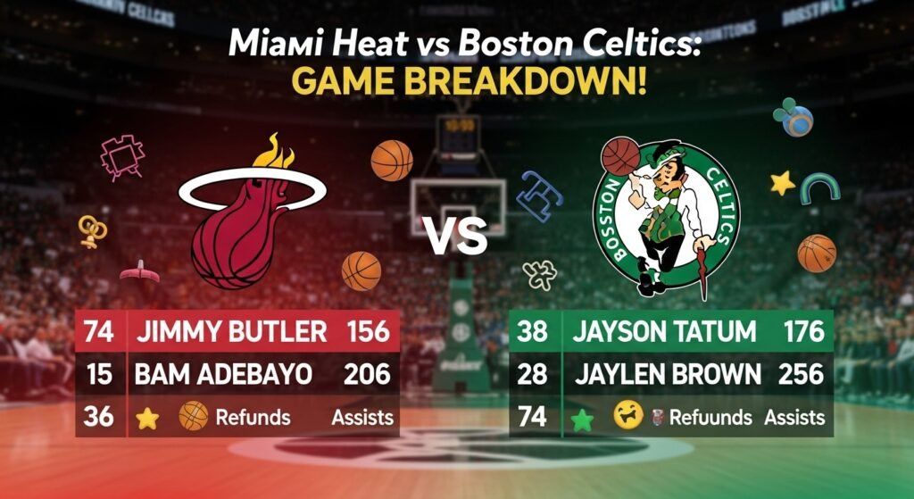 miami heat vs boston celtics match player stats