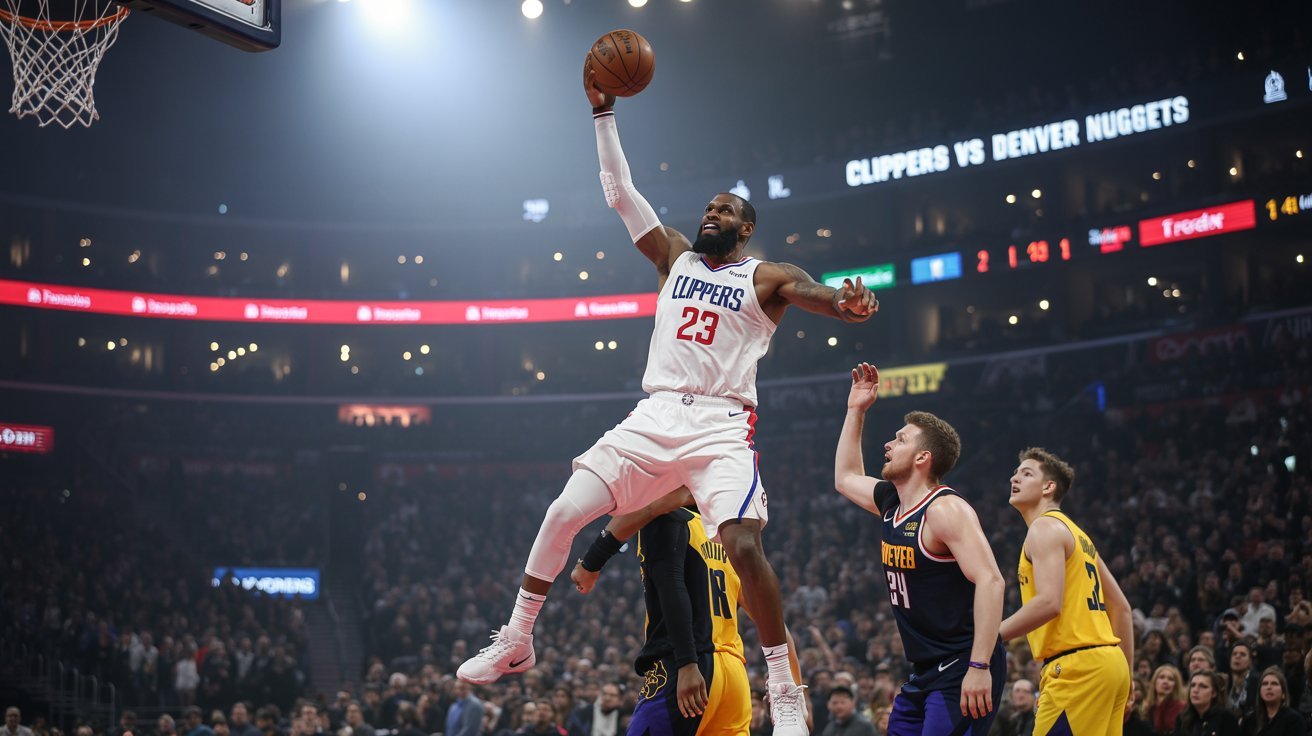 clippers vs denver nuggets match player stats
