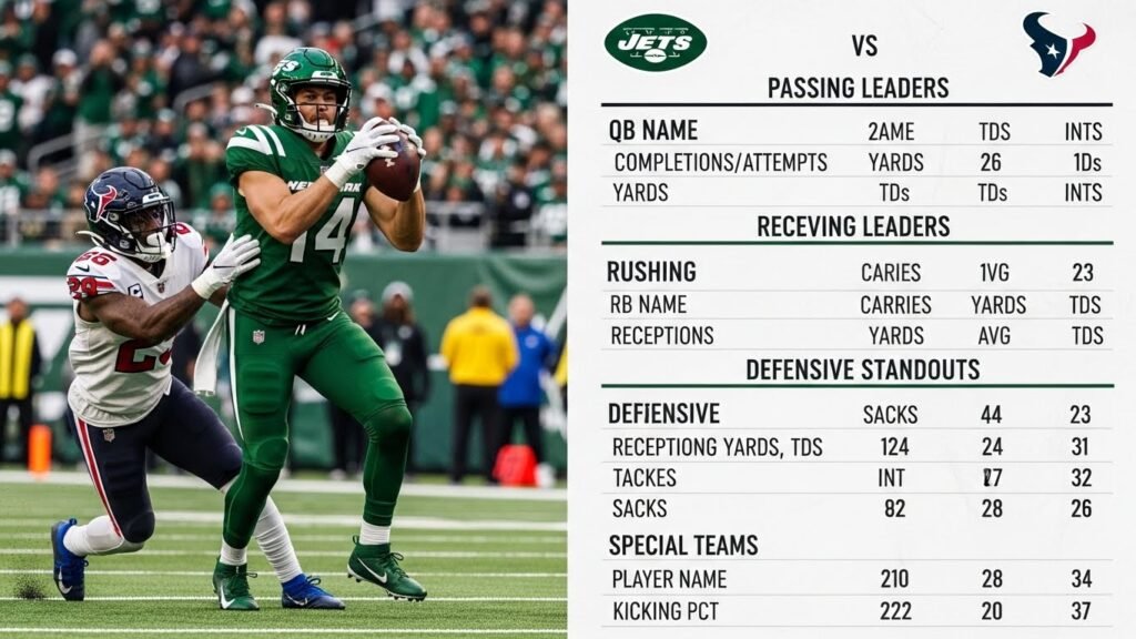 New York Jets vs Houston Texans Match Player Stats: Full Breakdown for Fans